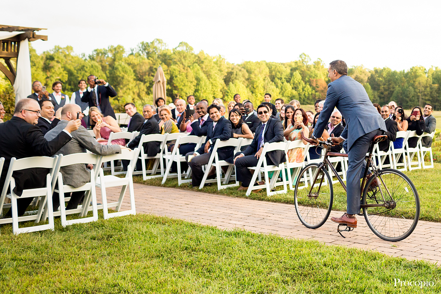 Running Hare Vineyard, Leesburg, Virginia, Indian couple, Indian bride and groom, bicycle wedding theme, cyclists, outdoorsy, wedding colors are pink, orange, peach, tan, outdoor ceremony, indoor reception, cream and gold Indian Wedding gown, fall wedding, Procopio Photography, best top Washington DC photographer, best top Maryland photographer, best top Virginia photographer, best top DMV photographer, best top wedding photographer, best top commercial photographer, best top portrait photographer, best top boudoir photographer, modern fine art portraits, dramatic, unique, different, bold, editorial, photojournalism, award winning photographer, published photographer, memorable images, be different, stand out