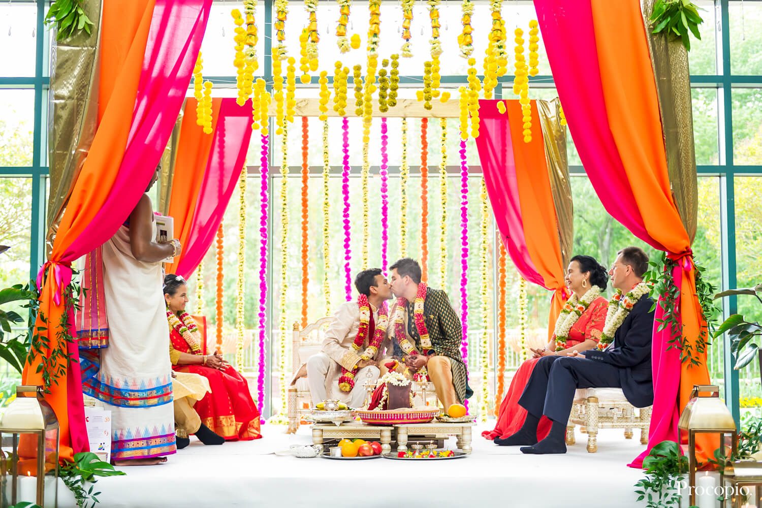 Bright Indian wedding ceremony - Event Accomplished - best Washington DC wedding planner - photo by Procopio Photography